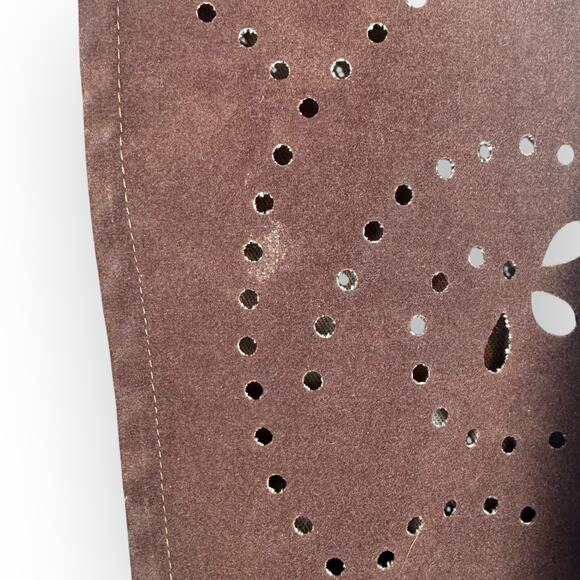 Vintage 1970's Women’s Brown Cropped Western Fringe Vest with Cut-Out Design - Picture 7 of 7